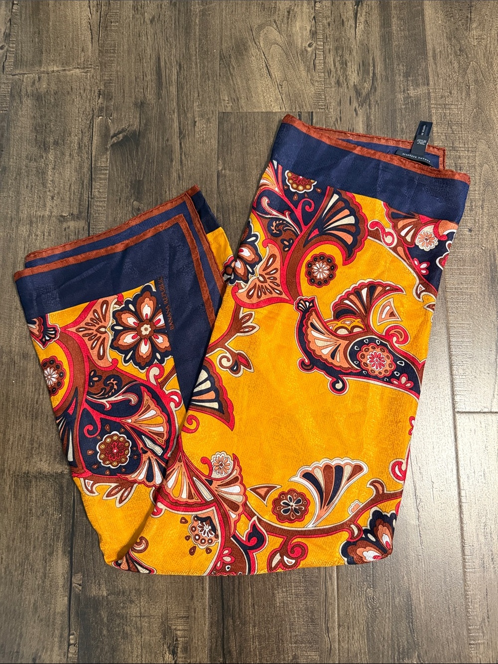 Banana Republic Printed Silk Wrap Scarf